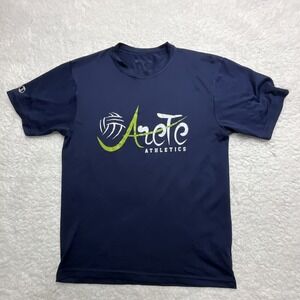 Holloway Arete Athletics Boys Navy Graphic Print T-Shirt Size L